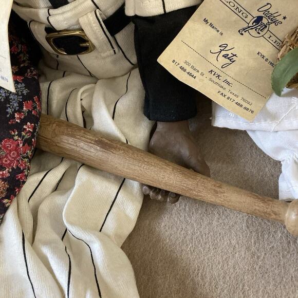 Vtg Daddy’s Long Legs Dolls SET of 4 Family Lot Slats Nettie Katy Micah lot - Picture 10 of 16
